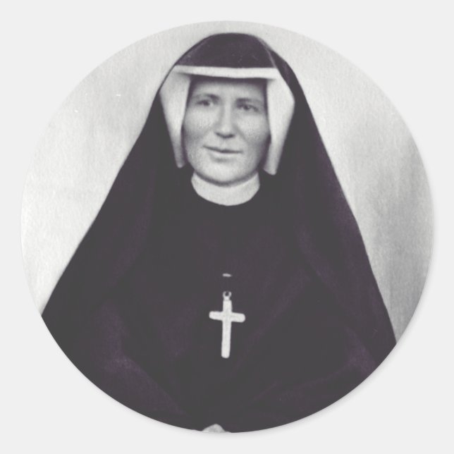 Sticker Rond Saint Faustina Kowalska (Devant)