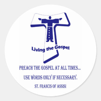Sticker Rond Saint François