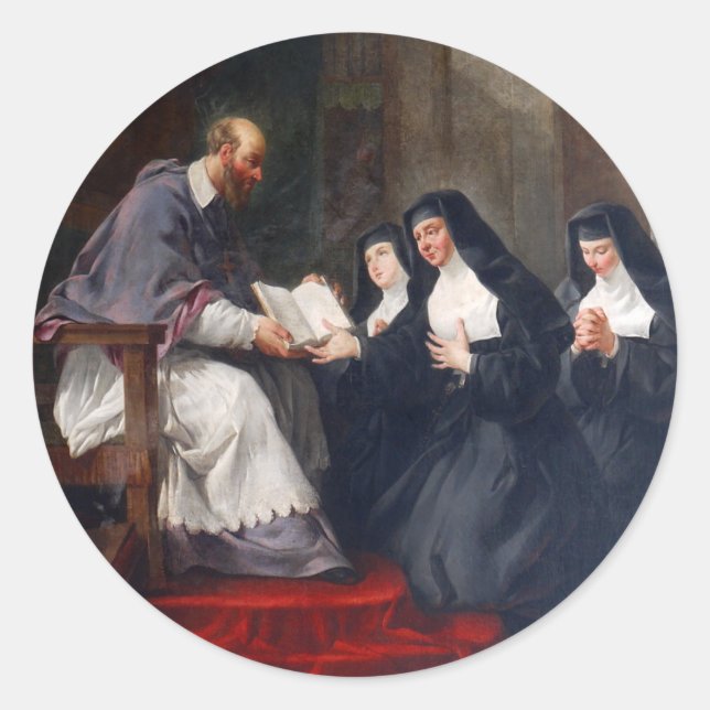 Sticker Rond Saint-François avec Saint-Jean (Devant)