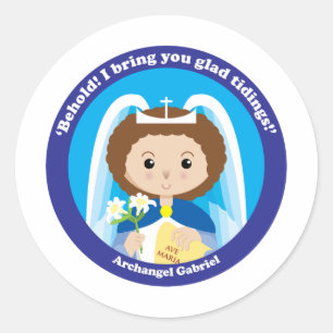 Sticker Rond Saint Gabriel l'Archange
