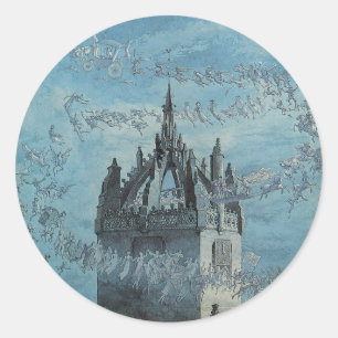 Sticker Rond Saint Giles - Ses cloches par Charles Altamont Doy