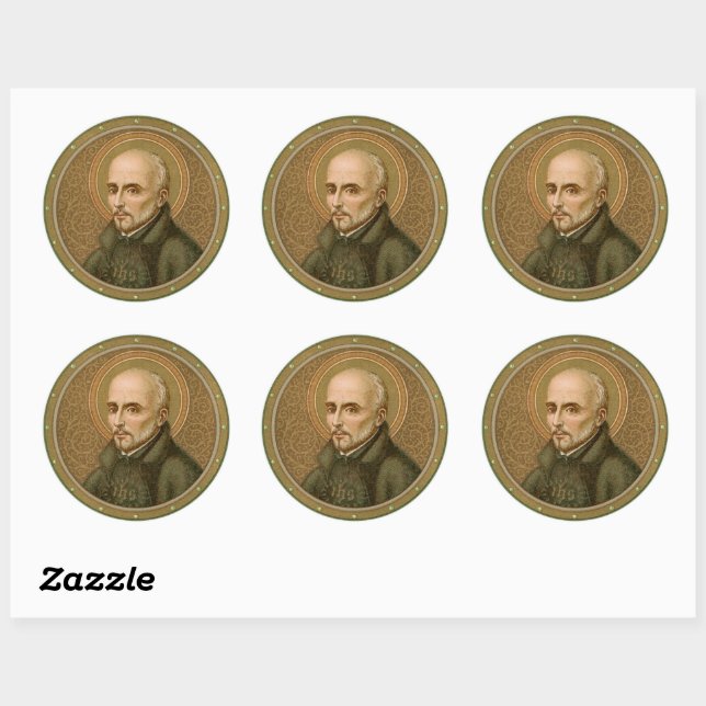 Sticker Rond Saint Ignace Loyola (BK 050) (Feuille)