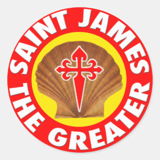 Sticker Rond Saint Jacques le Grand