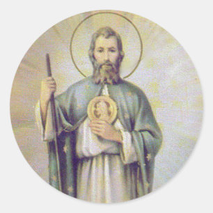 Sticker Rond Saint Jude l'Apôtre Cousin de Jésus
