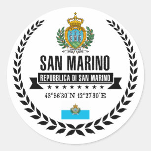 Sticker Rond Saint-Marin