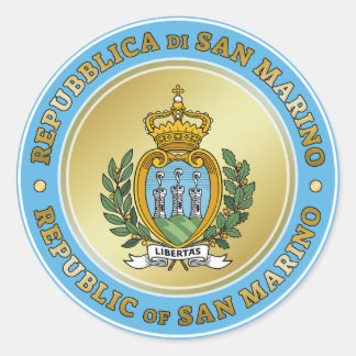 Sticker Rond Saint-Marin Coat of Arms