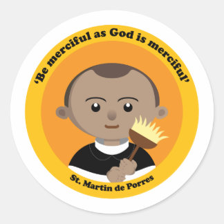 Sticker Rond Saint Martin de Porres