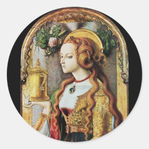 STICKER ROND SAINT MARY MAGDALENE