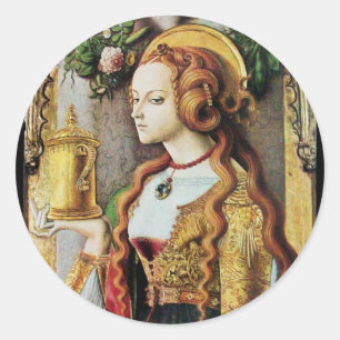 STICKER ROND SAINT MARY MAGDALENE
