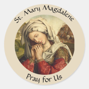 Sticker Rond Saint Mary Magdalene Fête du 22 juillet