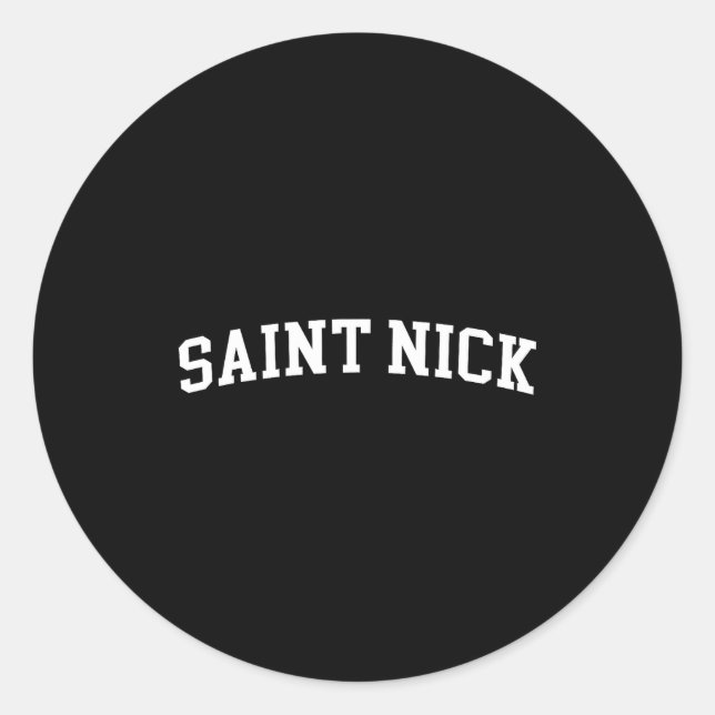 Sticker Rond Saint Nick  (Devant)