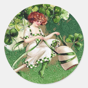 Sticker Rond Saint Patrick de Victoria