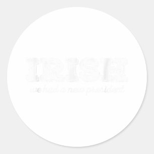 Sticker Rond Saint-Patricks, journée anti-Trump Nouveau préside