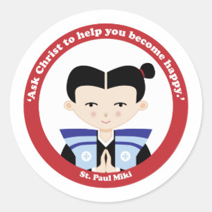 Sticker Rond Saint Paul Miki