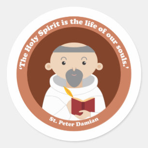 Sticker Rond Saint Peter Damian