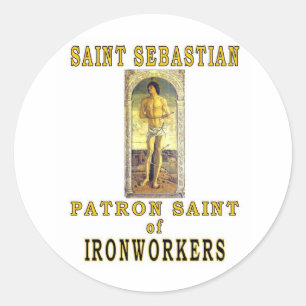 STICKER ROND SAINT SEBASTIAN