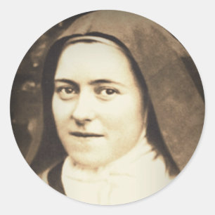 STICKER ROND SAINT THERESSE DE LISIEUX