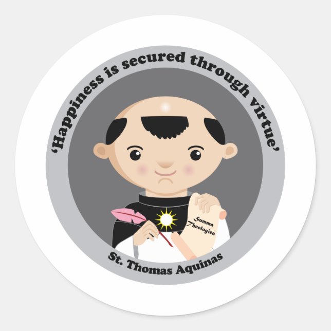 Sticker Rond Saint Thomas d'Aquin (Devant)