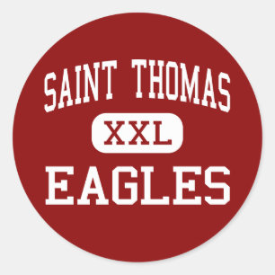 Sticker Rond Saint Thomas - Eagles - hauts - Houston le Texas