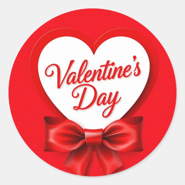 Sticker Rond Saint Valentin (Devant)