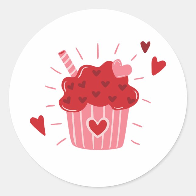 Sticker Rond Saint Valentin (Devant)