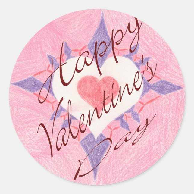 Sticker Rond Saint-Valentin (Devant)