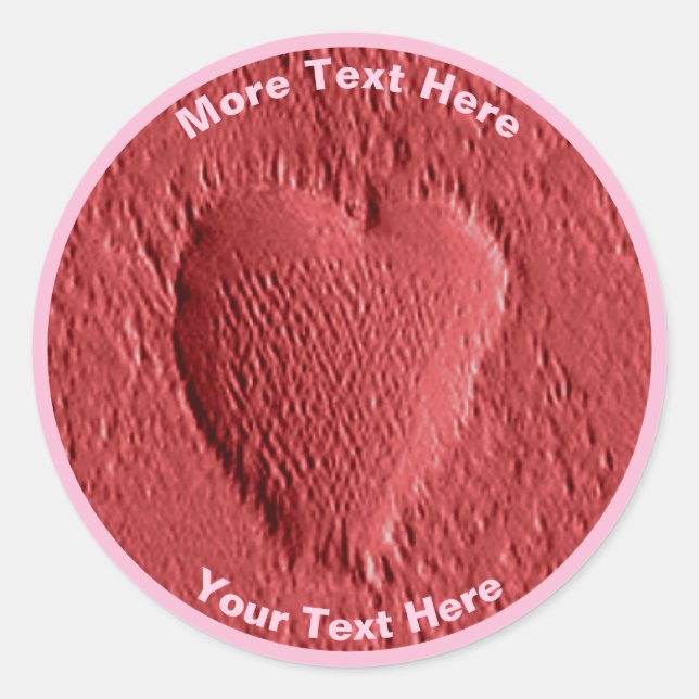 Sticker Rond Saint Valentin - Mars (Devant)