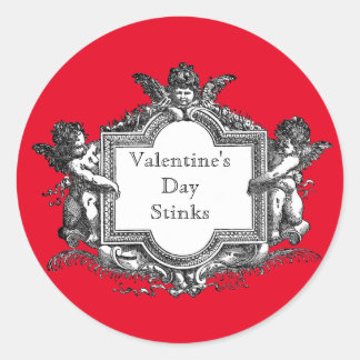 Sticker Rond Saint Valentin pue