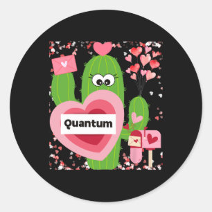 Sticker Rond Saint-Valentin quantique