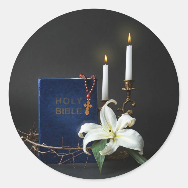 Sticker Rond Sainte Bible (Devant)