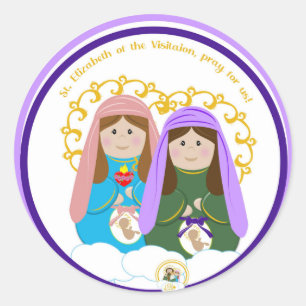 Sticker Rond Sainte-Élisabeth de la Visitation