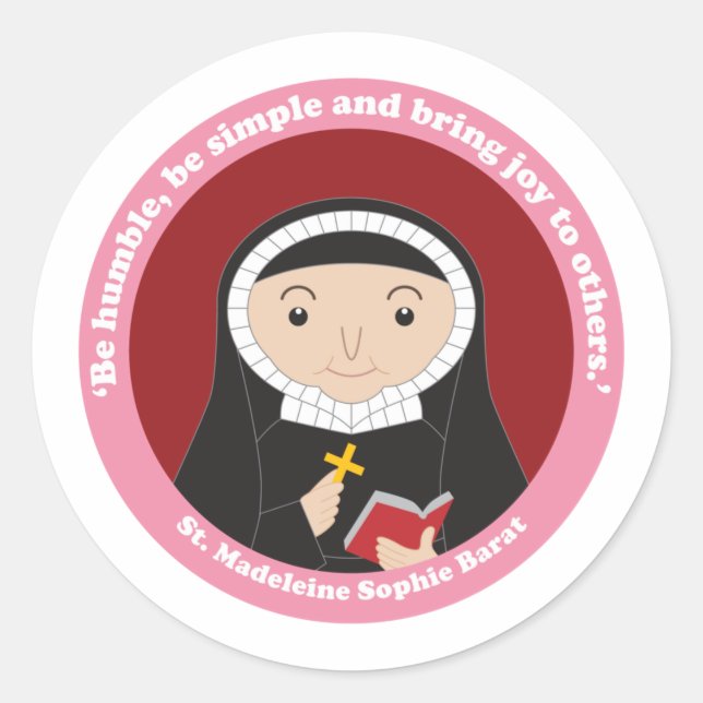 Sticker Rond Sainte-Madeleine Sophie Barat (Devant)