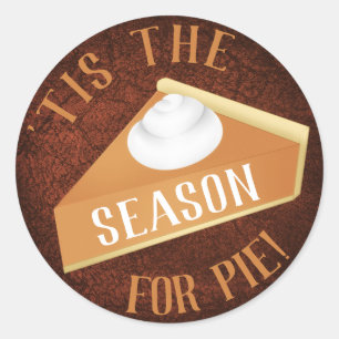 Sticker Rond saison à tarte citrouille