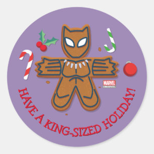Sticker Rond Saison Avengers   Cookie Black Panther