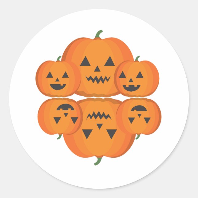 Sticker Rond saison des épices citrouilles, épices citrouilles (Devant)