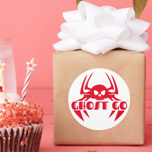 Sticker Rond Saison Éffrayante de Ghost Go (Fête)