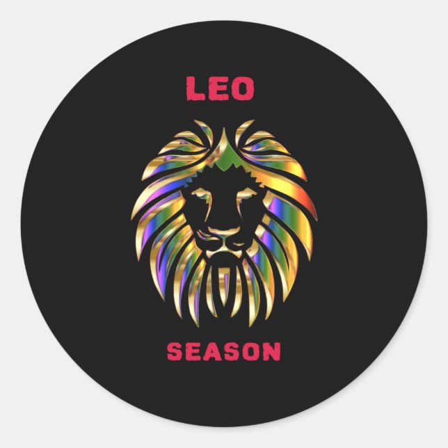 Sticker Rond Saison Leo (Devant)