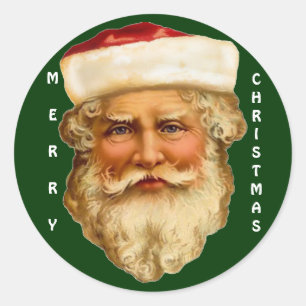 Sticker Rond Saison Noël du Père Noël de Noël