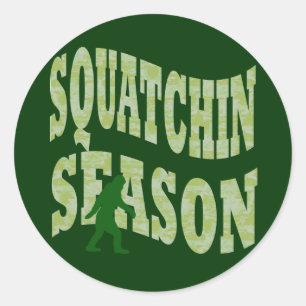 Sticker Rond Saison Squatchin