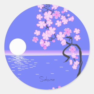 Sticker Rond Sakura