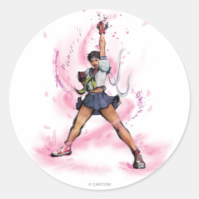 Sticker Rond Sakura Shouoken (Devant)