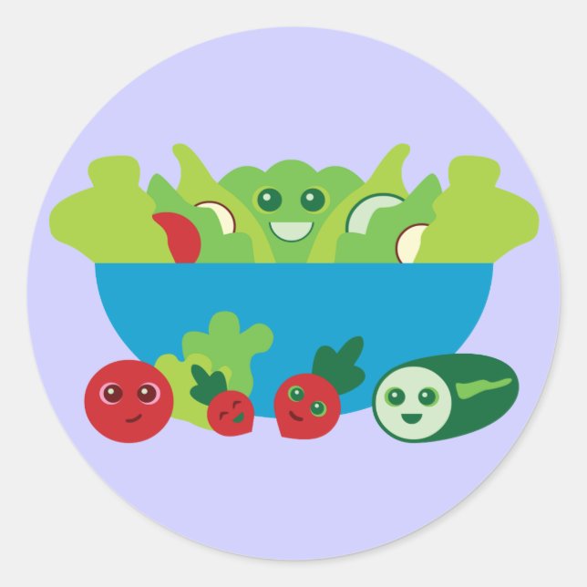 Sticker Rond Salade (Devant)