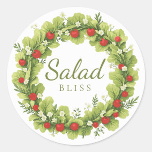 Sticker Rond Salade Bliss