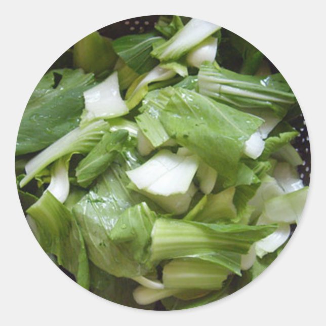 Sticker Rond Salade de laitue (Devant)