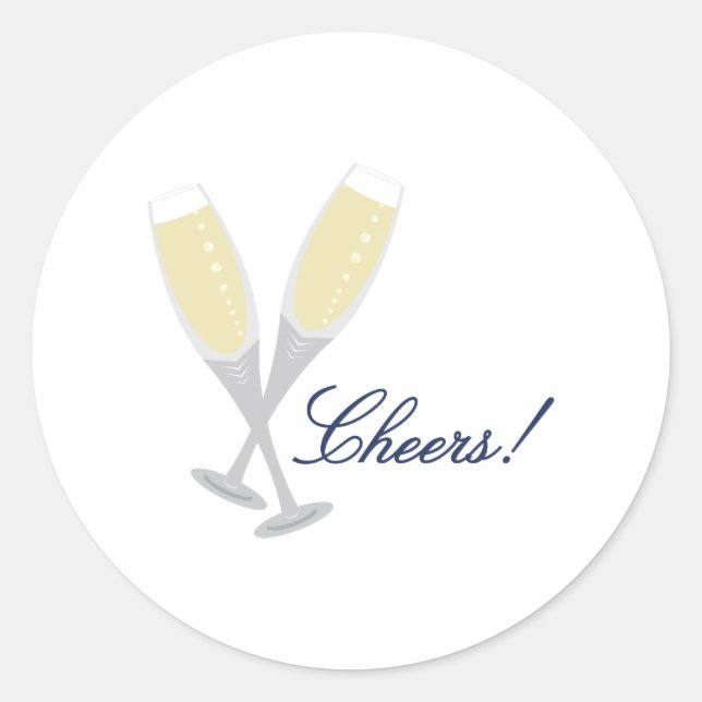Sticker Rond Salades au champagne (Devant)