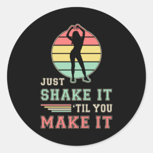 Sticker Rond Salle De Sport Danse Danse Entraînement Sport Idée
