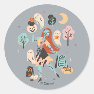 Sticker Rond Sally's Magical Halloween Adventure
