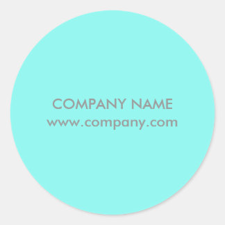 Sticker Rond salon de beauté moderne et simple Aqua blue Turquo