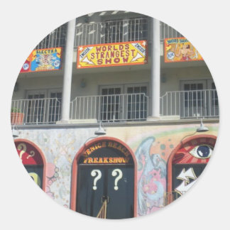 Sticker Rond Salon de Freak de Venice Beach