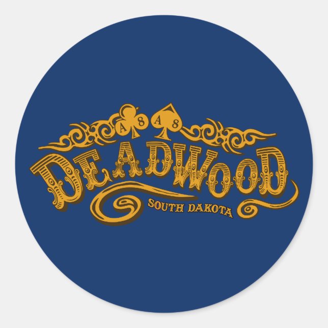 Sticker Rond Salon Deadwood (Devant)